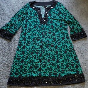 INC Embellished Tunic Dress